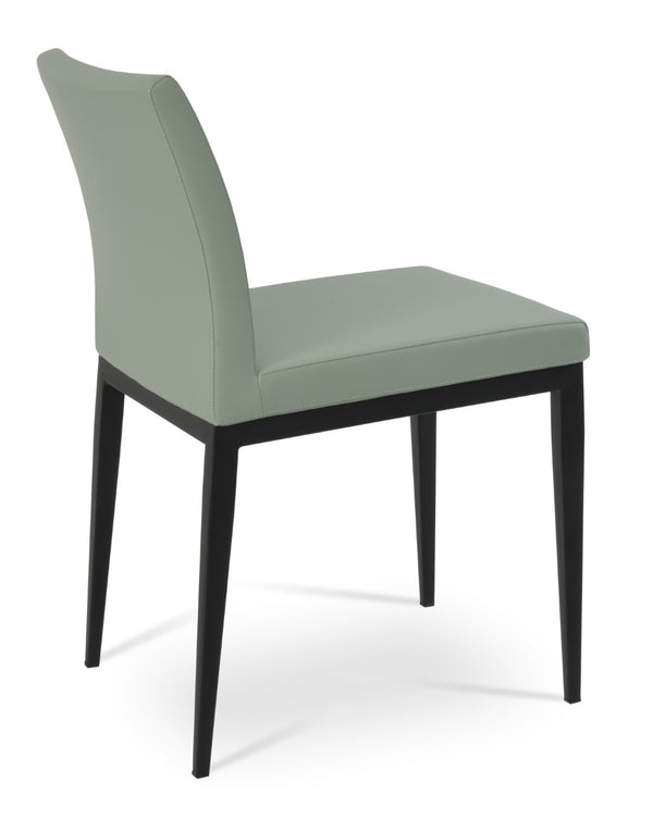 Soho Concept Aria Mw Dining Chair: Luxurious Upholstery Options, Metal Base, 10-year Guarantee, Modern Design Black  Soho-concept-dining-chair-00467