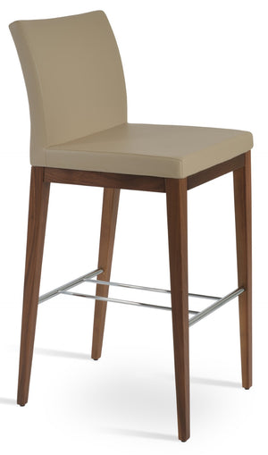 Soho Concept Aria Wood Barstools & Counterstools - Premium Fabrics, Solid Wood, 10-year Guarantee, Elegant Comfort Walnut  Soho-concept-dining-chair-10358
