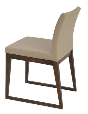 Soho Concept Aria Wood Dining Chair - Elegant Upholstery In Boucle, Velvet, Nubuck, Or Camira - 10 Year Guarantee Walnut  Soho-concept-dining-chair-00474