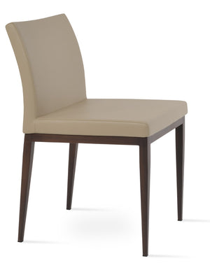 Soho Concept Aria Mw Dining Chair: Luxurious Upholstery Options, Metal Base, 10-year Guarantee, Modern Design Walnut  Soho-concept-dining-chair-00477