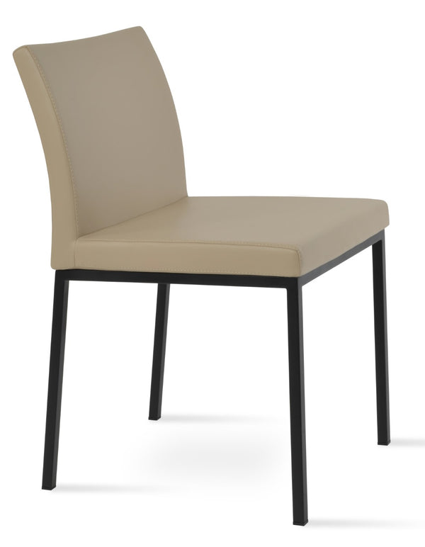 Soho Concept Aria Mw Dining Chair: Luxurious Upholstery Options, Metal Base, 10-year Guarantee, Modern Design Black  Soho-concept-dining-chair-00476