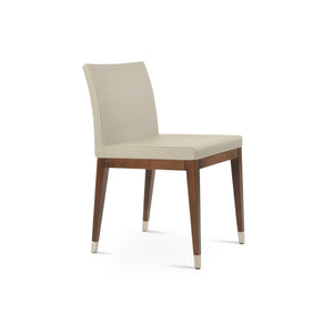 Soho Concept Aria Mw Dining Chair – Stylish Leatherette Upholstery, Metal Base, 2-year Guarantee, Limited Stock! Bone  Soho-concept-dining-chair-00459