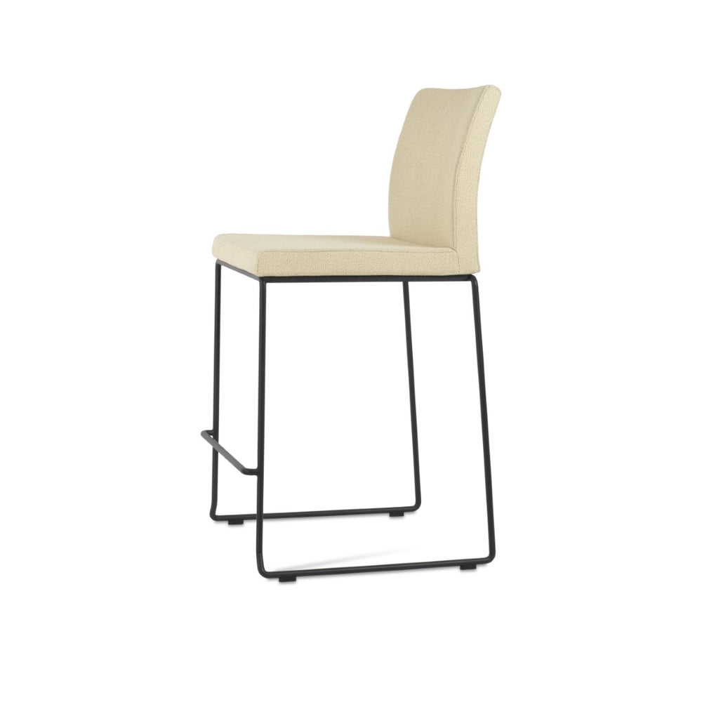 Soho Concept Aria Stackable Wire Barstools & Counterstools - Stylish Boucle Fabric, 10-year Guarantee, Durable Design Black,Beige  Soho-concept-dining-chair-10386
