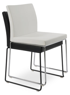 Soho Concept Aria Wire Stackable Dining Chair - Chic Boucle, Velvet & Nubuck Fabrics, 10-year Guarantee, Stylish!   Soho-concept-dining-chair-00589