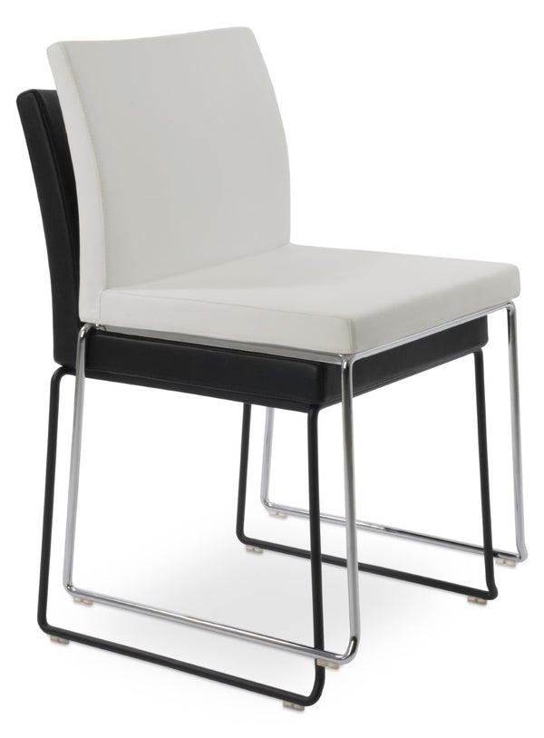 Soho Concept Aria Wire Stackable Dining Chair - Chic Boucle, Velvet & Nubuck Fabrics, 10-year Guarantee, Stylish!   Soho-concept-dining-chair-00589