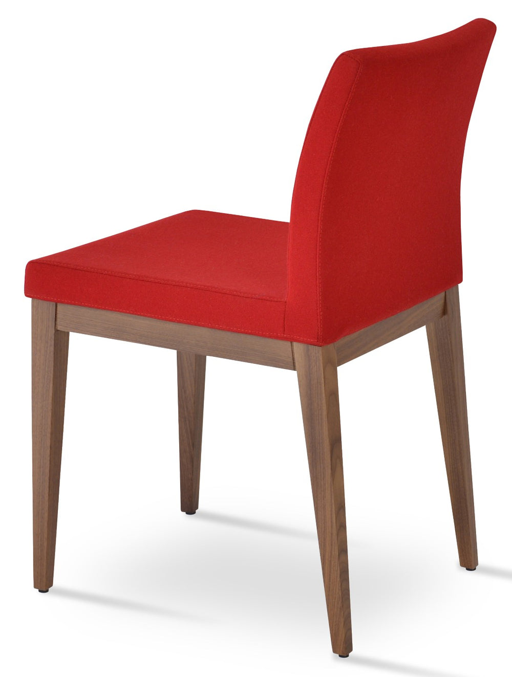 Soho Concept Aria Wood Dining Chair - Durable Camira Era Fabric, 10-year Guarantee, Stylish For Commercial Use Walnut,Red  Soho-concept-dining-chair-00678