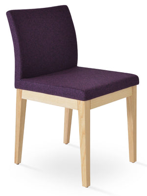 Soho Concept Aria Wood Dining Chair - Durable Camira Era Fabric, 10-year Guarantee, Stylish For Commercial Use Natural,Ash  Soho-concept-dining-chair-00650