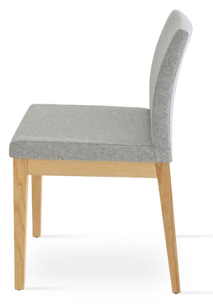 Soho Concept Aria Wood Dining Chair - Durable Camira Era Fabric, 10-year Guarantee, Stylish For Commercial Use Natural,Ash,Silver  Soho-concept-dining-chair-00651