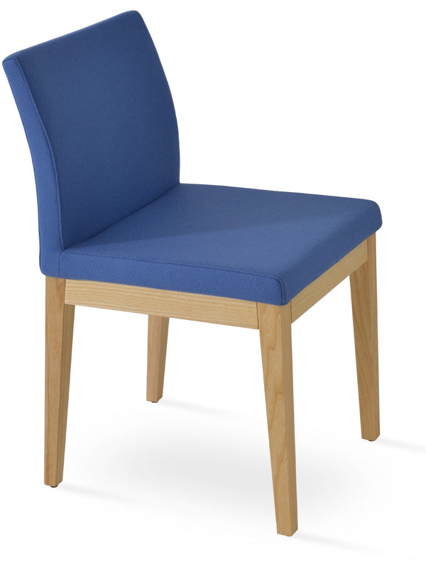 Soho Concept Aria Wood Dining Chair - Durable Camira Era Fabric, 10-year Guarantee, Stylish For Commercial Use Natural,Ash  Soho-concept-dining-chair-00656