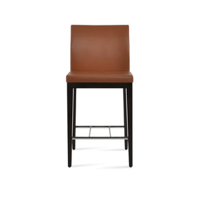 Soho Concept Aria Wood Barstools & Counterstools - Stylish Leatherette Seating, 2-year Warranty, Durable Design Walnut  Soho-concept-dining-chair-10387
