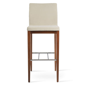 Soho Concept Aria Wood Barstools & Counterstools - Premium Fabrics, Solid Wood, 10-year Guarantee, Elegant Comfort White,Walnut  Soho-concept-dining-chair-07404