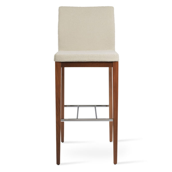 Soho Concept Aria Wood Barstools & Counterstools - Premium Fabrics, Solid Wood, 10-year Guarantee, Elegant Comfort White,Walnut  Soho-concept-dining-chair-07404