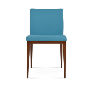 Soho Concept Aria Mw Dining Chair - Stylish Camira Blazer Wool, Metal Base, 10-year Guarantee, Modern Design Walnut,Turquoise  Soho-concept-dining-chair-00438