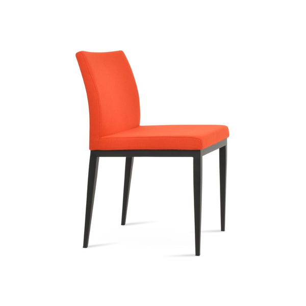 Soho Concept Aria Mw Dining Chair - Stylish Camira Blazer Wool, Metal Base, 10-year Guarantee, Modern Design Black,Orange  Soho-concept-dining-chair-00447