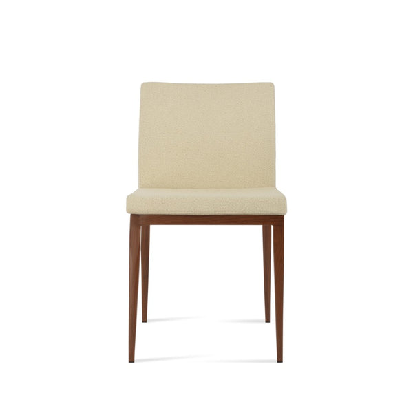 Soho Concept Aria Mw Dining Chair - Premium Camira Fabric & Genuine Leather, Stylish Metal Base, 10-year Guarantee Walnut,Beige  Soho-concept-dining-chair-00435