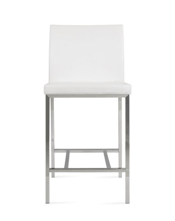 Soho Concept Aria Metal Barstools & Counterstools - Stylish Chrome Finishes, Durable Upholstery, 5-year Guarantee Chrome,White  Soho-concept-dining-chair-07399