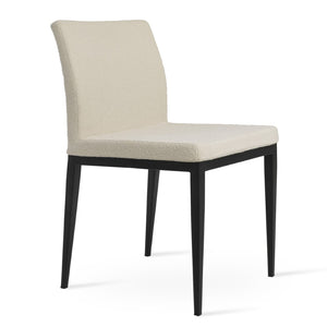 Soho Concept Aria Mw Dining Chair: Luxurious Upholstery Options, Metal Base, 10-year Guarantee, Modern Design White,Walnut  Soho-concept-dining-chair-00266