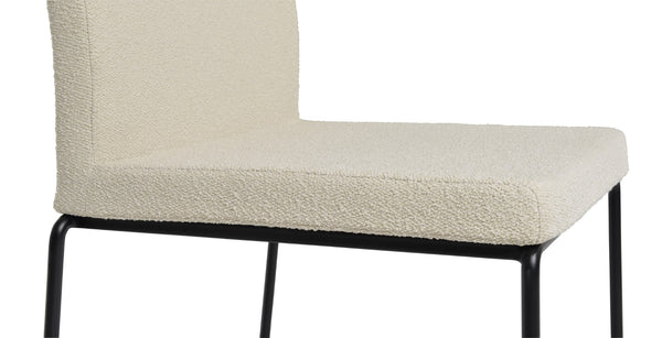 Soho Concept Aria Wire Stackable Dining Chair - Chic Boucle, Velvet & Nubuck Fabrics, 10-year Guarantee, Stylish! White,Black  Soho-concept-dining-chair-00271