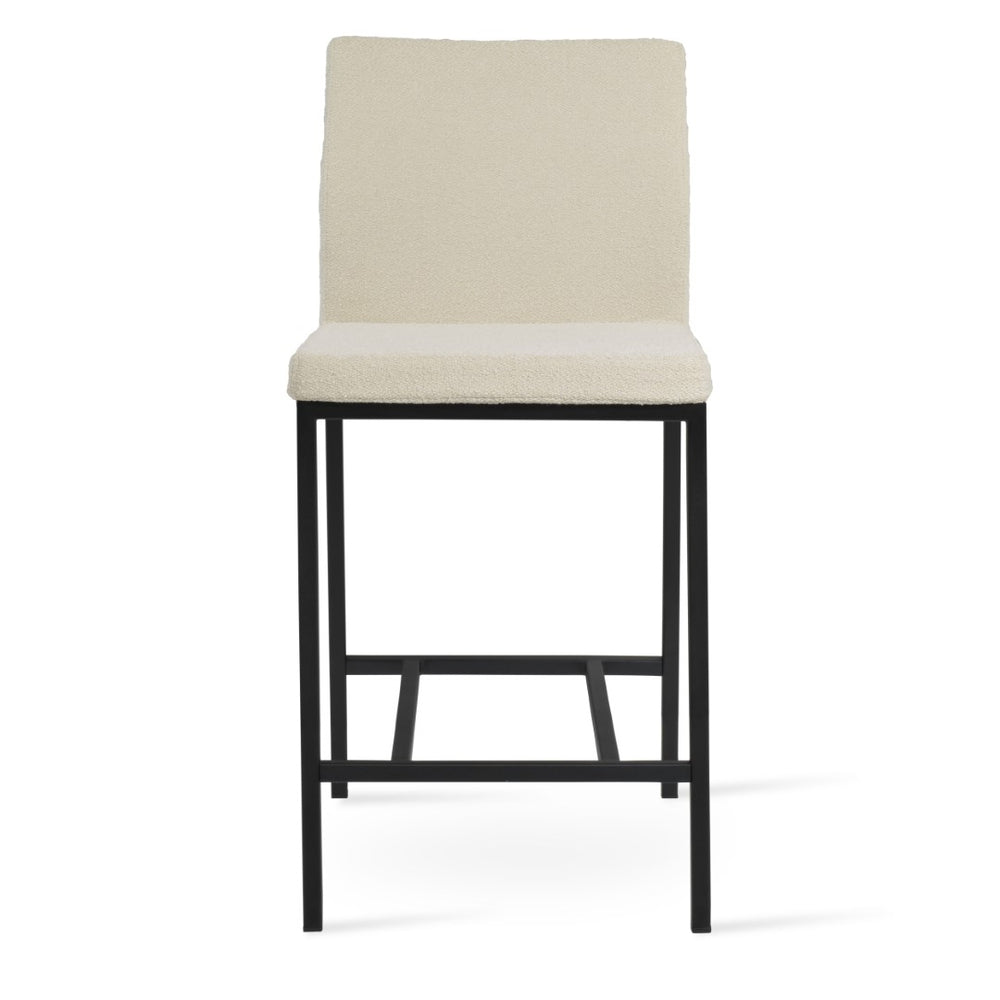 Soho Concept Aria Mw Barstools & Counterstools - Stylish Metal Base With 10-year Guarantee, Various Fabrics Available White,Black  Soho-concept-dining-chair-07397