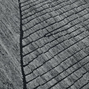 Amer Rugs Arlington Hand-knotted Moroccan Area Rug With Abstract Carved Design For Luxurious Home Décor Gray Wool Arl20912