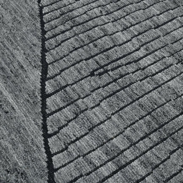 Amer Rugs Arlington Hand-knotted Moroccan Area Rug With Abstract Carved Design For Luxurious Home Décor Gray Wool Arl20912