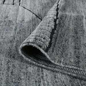 Amer Rugs Arlington Hand-knotted Moroccan Area Rug With Abstract Carved Design For Luxurious Home Décor Gray Wool Arl20912