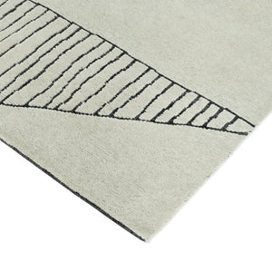 Amer Rugs Arlington Hand-knotted Moroccan Area Rug With Abstract Carved Design For Luxurious Home Décor Ivory Wool Arl30912