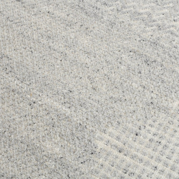 Amer Rugs Arlington Hand-knotted Moroccan Carved Design Area Rug - Luxurious Softness And Unique Style Gray Wool Arl40912