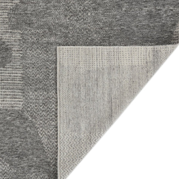 Amer Rugs Arlington Hand-knotted Moroccan Carved Design Area Rug - Luxurious Softness And Unique Style Dark Gray Wool Arl50203