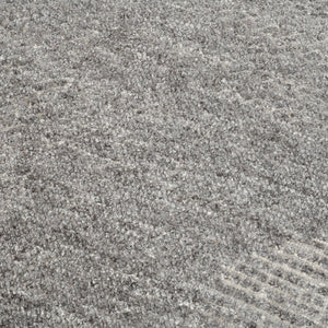 Amer Rugs Arlington Hand-knotted Moroccan Carved Design Area Rug - Luxurious Softness And Unique Style Dark Gray Wool Arl50203