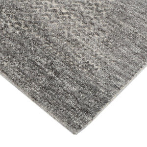 Amer Rugs Arlington Hand-knotted Moroccan Carved Design Area Rug - Luxurious Softness And Unique Style Dark Gray Wool Arl50203