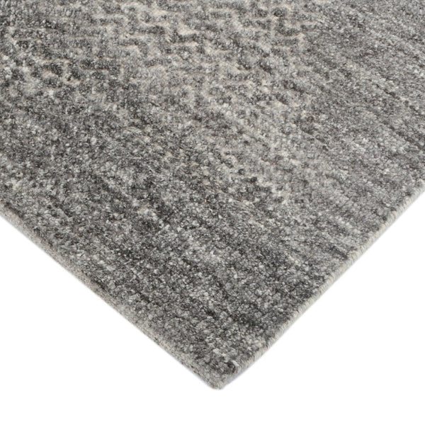 Amer Rugs Arlington Hand-knotted Moroccan Carved Design Area Rug - Luxurious Softness And Unique Style Dark Gray Wool Arl50203