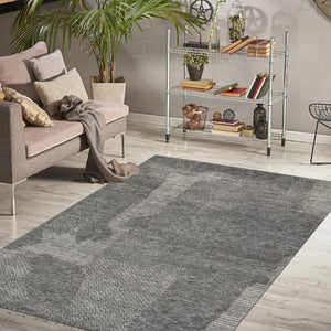 Amer Rugs Arlington Hand-knotted Moroccan Carved Design Area Rug - Luxurious Softness And Unique Style Dark Gray Wool Arl50203