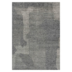 Amer Rugs Arlington Hand-knotted Moroccan Carved Design Area Rug - Luxurious Softness And Unique Style Dark Gray Wool Arl50203
