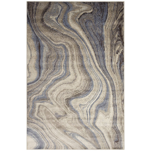 Trans Ocean Liora Manne Ariana Marble Area Rug - Contemporary Abstract Design For Modern Indoor Spaces Blue Polypropylene Arn69922903