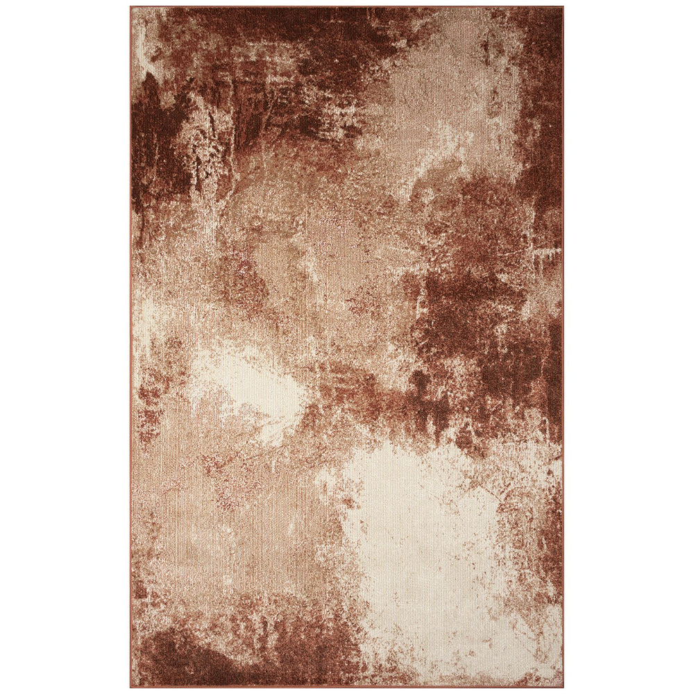 Trans Ocean Liora Manne Ariana Mystic Indoor Area Rug - Contemporary Abstract Design For Modern Spaces Rust Polypropylene Arn80923517
