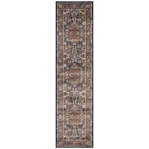 Trans Ocean Liora Manne Ariana Heriz Indoor Area Rug - Elegant Traditional Floral Design For Stylish Spaces Navy Polypropylene Arnr8922233