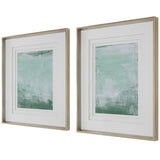 Uttermost Coastal Patina Modern Framed Prints, S/2 41439 PINE, GLASS, MDF, PAPER