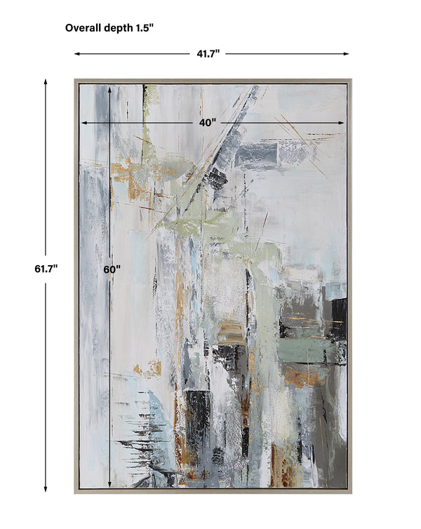 Uttermost Natural Springs Hand Painted Canvas Art 41442 Canvas ,Pine Wood,Plastic Frame,MDF