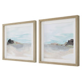 Uttermost Glacial Coast Framed Prints, Set/2 41445 PINE,MDF,VENEER,LINEN