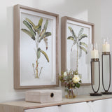 Uttermost Banana Palm Framed Prints, Set/2 41446 PINE,MDF,VENEER,LINEN