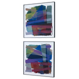 Uttermost Vivacious Abstract Framed Prints, Set/2 41449 ALUMINIUM, PINE, MDF, GLASS