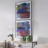 Uttermost Vivacious Abstract Framed Prints, Set/2 41449 ALUMINIUM, PINE, MDF, GLASS