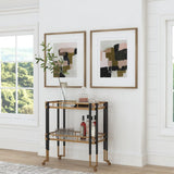 Uttermost Color Block Framed Prints, Set/2 41453 PINE, GLASS, MDF, VENEER, PAPER