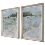 Uttermost Far Away View Framed Prints, Set/2 41454 PINE, MDF, LINEN, PAPER