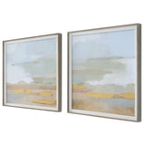 Uttermost Abstract Coastline Framed Prints, S/2 41468 PINE,GLASS,MDF,VENEER,LIN EN,PAPER