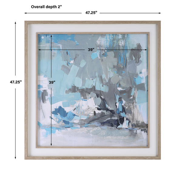 Uttermost Misty Moonlight Abstract Framed Print 32267 PINE, MDF, VENEER, PAPER