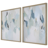 Uttermost Seabreeze Abstract Framed Canvas Prints Set/2 32282 PINE, MDF, CANVAS, VENEER