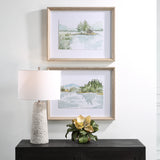 Uttermost Serene Lake Framed Prints, Set/2 32288 PINE, MDF, GLASS, PAPER, VENEER