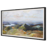 Uttermost Above The Lakes Framed Landscape Print 32290 PINE, MDF, LINEN, PAPER